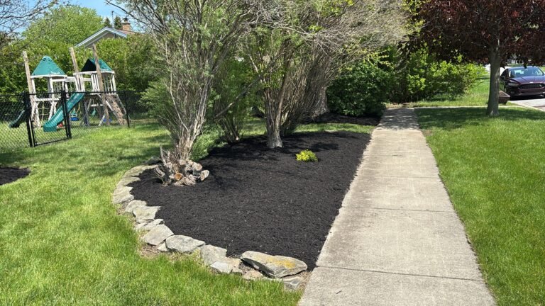 Yard cleanup and mulching by 716 Lawn Care in Buffalo, NY