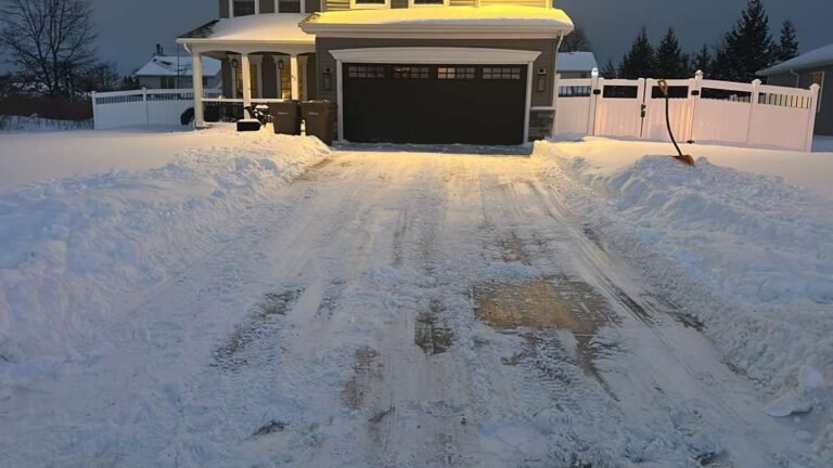Driveway snow plowing in Buffalo, NY by 716 Lawn Care
