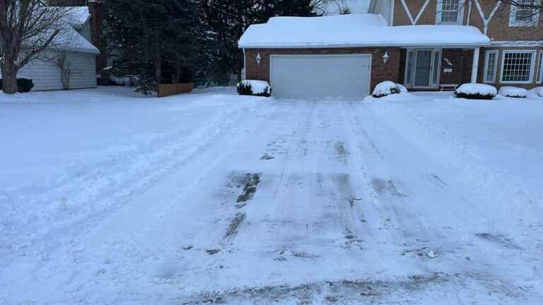 Driveway snow plowing in Buffalo, NY by 716 Lawn Care