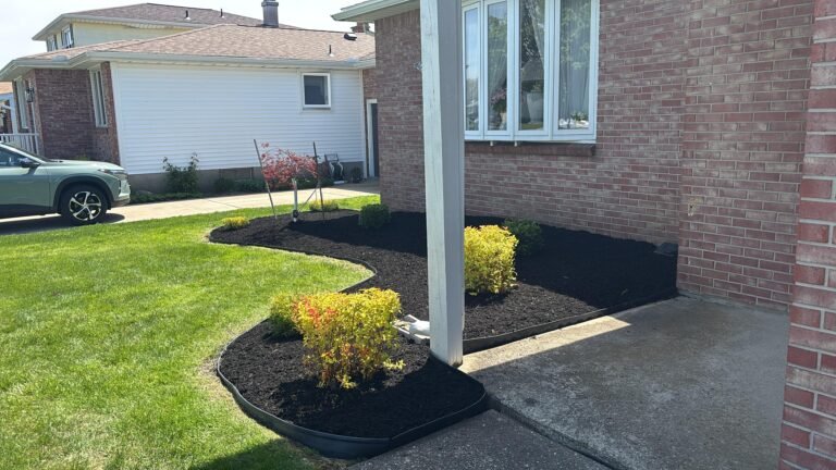 Mulch bed installation in Buffalo, NY by 716 Lawn Care