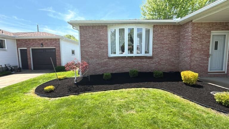 Natural edging and mulching by 716 Lawn Care in Buffalo, NY